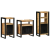 Set de mobilier pentru baie 3 pcs Maro Lemn de mango solid GartenMobel Dekor