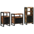 Set de mobilier pentru baie cu raft 3 pcs Lemn recuperat solid GartenMobel Dekor