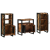 Set de mobilier pentru baie cu raft 3 pcs Lemn recuperat solid GartenMobel Dekor