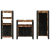 Set de mobilier pentru baie cu raft 3 pcs Lemn recuperat solid GartenMobel Dekor