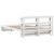 Cadru de pat cu tăblie fără saltea, alb, 120x200 cm GartenMobel Dekor