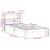 Cadru de pat cu tăblie fără saltea, alb, 90x200 cm GartenMobel Dekor