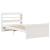 Cadru de pat cu tăblie fără saltea, alb, 90x190 cm GartenMobel Dekor
