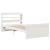 Cadru de pat cu tăblie fără saltea, alb, 100x200 cm GartenMobel Dekor