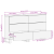 Bufeturi cu sertar Altele cu depozitare 2 pcs Alb 60 x 33,5 x 75 cm GartenMobel Dekor