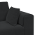 Canapea din catifea cu pernă cu pernă 3 pcs Negru 208 cm Catifea GartenMobel Dekor
