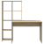 Birou cu raft Stejar sonoma 138.5 x 55 x 143 cm Lemn compozit GartenMobel Dekor