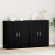 Bufet cu raft 2 pcs Stejar negru 60 x 31 x 70 cm Lemn compozit GartenMobel Dekor