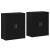 Bufet cu raft 2 pcs Stejar negru 60 x 31 x 70 cm Lemn compozit GartenMobel Dekor