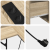 Birou cu sertar Sonoma oak 182 x 101 x 87.5 cm Lemn compozit GartenMobel Dekor