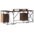 Birou cu sertar cu depozitare Stejar 182 x 101 x 87.5 cm Lemn compozit GartenMobel Dekor