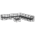 Set de canapele pentru grădină 10 pcs Negru 70 x 70 x 32 cm GartenMobel Dekor