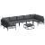 Set de canapele pentru grădină 8 pcs Antracit Oțel GartenMobel Dekor