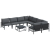 Set de canapele pentru grădină 9 pcs Antracit Oţel GartenMobel Dekor