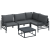 Set de canapele pentru grădină 6 pcs Antracit Oţel GartenMobel Dekor