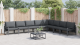 Set de canapele pentru grădină 9 pcs Antracit Oțel GartenMobel Dekor