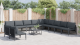 Set de canapele pentru grădină 11 pcs Antracit Oțel GartenMobel Dekor