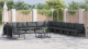 Set de canapele pentru grădină 11 pcs Antracit Oţel GartenMobel Dekor
