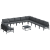 Set de canapele pentru grădină 12 pcs Antracit Oţel GartenMobel Dekor