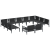 Set de canapele pentru grădină 11 pcs Antracit Oțel GartenMobel Dekor