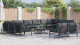 Set de canapele pentru grădină 12 pcs Antracit Oțel GartenMobel Dekor