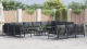 Set de canapele pentru grădină 13 pcs Antracit Oțel GartenMobel Dekor