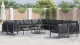 Set de canapele pentru grădină 13 pcs Antracit Oțel GartenMobel Dekor