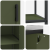 Set de depozitare pentru bucătărie cu raft 2 pcs Verde măsliniu GartenMobel Dekor