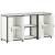 Set de depozitare pentru bucătărie 3 pcs Alb 180 x 50 x 92 cm GartenMobel Dekor