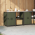 Set de depozitare pentru bucătărie cu raft 3 pcs Verde măsliniu GartenMobel Dekor