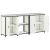 Set de Depozitare pentru Bucătărie 3 pcs Alb 210 x 50 x 92 cm GartenMobel Dekor