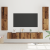 Set comodă TV 7 pcs Lemn vechi 80 x 30 x 30.5 cm Lemn compozit GartenMobel Dekor