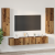 Set comodă TV 7 pcs Lemn vechi 80 x 30 x 30.5 cm Lemn compozit GartenMobel Dekor
