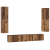Set comodă TV 7 pcs Lemn vechi 80 x 30 x 30.5 cm Lemn compozit GartenMobel Dekor