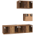 Set unitate TV Altele cu depozitare cu ușă 4 pcs Lemn vechi 60 x 30 x 30 cm GartenMobel Dekor