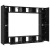 Set comodă TV 10 pcs Stejar negru Mediu 30.5 x 30 x 90 cm GartenMobel Dekor