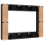 Set comodă TV 10 pcs Stejar negru Mediu 30.5 x 30 x 90 cm GartenMobel Dekor