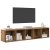 Set dulap TV 2 pcs Lemn vechi 37 x 37 x 142.5 cm Lemn compozit GartenMobel Dekor