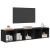 Set dulap TV 2 pcs Stejar negru 37 x 37 x 142.5 cm GartenMobel Dekor