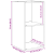 Set comodă TV 4 pcs stejar artizanal Lemn compozit GartenMobel Dekor