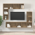 Set comodă TV 4 pcs stejar artizanal Lemn compozit GartenMobel Dekor