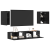 Set dulapuri TV cu raft 4 pcs Stejar negru 80 x 30 x 30.5 cm GartenMobel Dekor