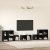 Set dulap TV cu raft cu depozitare 8 pcs Stejar Negru Lemn compozit GartenMobel Dekor