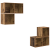 Set dulap TV 4 pcs Lemn vechi 37 x 37 x 72 cm Lemn compozit GartenMobel Dekor
