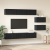 Bibliotecă TV 8 pcs Stejar negru 60 x 30 x 30.5 cm GartenMobel Dekor