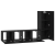 Set dulapuri TV 3 pcs Stejar negru mic 30.5 x 30 x 90 cm GartenMobel Dekor