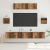 Set Cabinet TV Altele cu depozitare cu ușă 7 pcs Lemn vechi 80 x 30 x 30 cm GartenMobel Dekor
