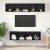 Set comodă TV 4 pcs Stejar negru 37 x 37 x 142.5 cm GartenMobel Dekor