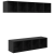 Set comodă TV 4 pcs Stejar negru 37 x 37 x 142.5 cm GartenMobel Dekor