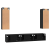 Set comodă TV 5 pcs Stejar negru Mediu 30.5 x 30 x 90 cm GartenMobel Dekor